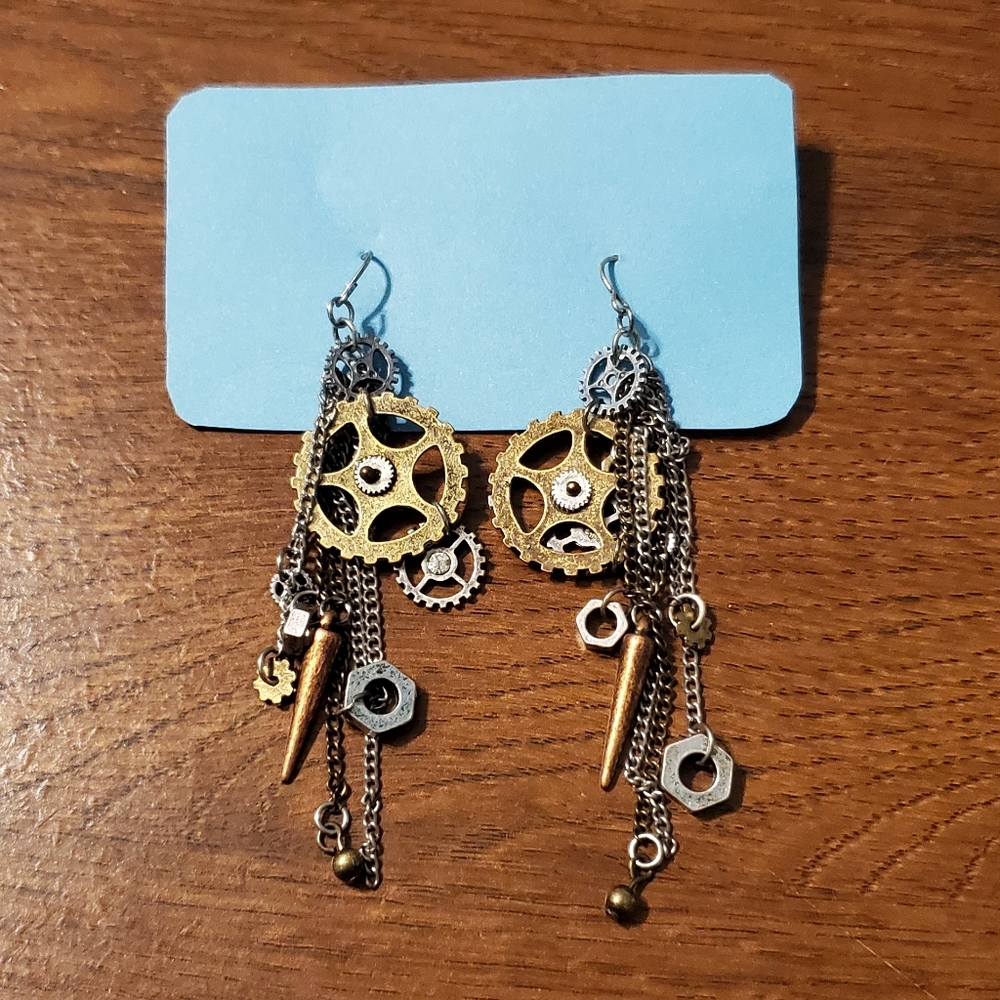 2/$20 Steampunk Earrings